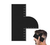 Enhancement Card for Barbers - Shape Up Hairline Template, Flexible Grooming Shield with Precision Measurement Indicators, Sturdy Professional Shaving Guide, Ideal for Men Teens Beginners