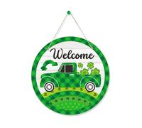 Enhances Holiday Decors With Leaves Sign Welcome Door For Both Indoor And Outdoor Use Decors Shamrock Party