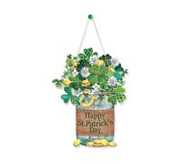 Enhances Holiday Decors With Leaves Sign Welcome Door For Both Indoor And Outdoor Use Decors Shamrock Party