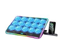 Enhances Laptop Cooling Pad For Quiet Gaming For 14in-21Inch Laptops MultiAngle Stand Phone Slot