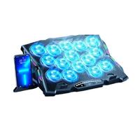 Enhances Laptop Cooling Pad For Quiet Gaming For 14in-21Inch Laptops MultiAngle Stand Phone Slot