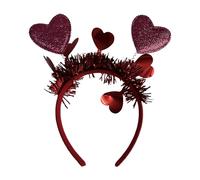 Enhancing Your Valentine's Look With This Glitters Heart Themed Headband Holiday Hair Accessories For Women And Girls