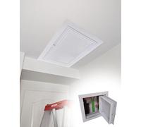 ENHEN Access Panel Ceiling Access Panel Small 300x300 300x400 400x400 400x600 500x500 600x600 562x662 mm, White Magnetic Pressure Drywall Bathroom Loft Access Door(400x500mm)