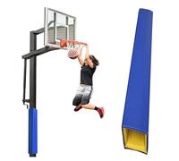 ENHEN Basketball Pole Padding Outdoor Square 4x4/ 5x5, Heavy Duty Safety Post Pads for Player Protection, 180 cm Garage Wrap Around Pole Cushion(Blue,4"x4" (10x10cm))
