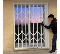 ENHEN Extendable Window Security Bars Prevent Burglary, Custom Push-Pull Basement Apartments Balcony Window, Residential Front Doors Gate Guard(100x230cm/39inx91in)