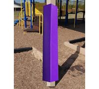 ENHEN Outdoor 3ft Square Pole Cushion Padding Wrap, 1" Thick Square Post Protector for Basement Floor Gym, Basketball Pole Covers Replacement(Purple,3"x3" (8x8cm))
