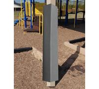 ENHEN Outdoor 3ft Square Pole Cushion Padding Wrap, 1" Thick Square Post Protector for Basement Floor Gym, Basketball Pole Covers Replacement(Gray,6"x6" (15x15cm))