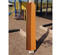 ENHEN Outdoor 3ft Square Pole Cushion Padding Wrap, 1" Thick Square Post Protector for Basement Floor Gym, Basketball Pole Covers Replacement(Orange,3.5"x3.5" (9x9cm))