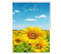 ENHEN Roller Blinds Sunflower Pattern Roller Blinds for Kitchen Windows, 100% Blackout Trimmable Pull Down Curtains, 65/75/85/95/105/115/125/135/145 cm Width (Size : 115cmx145cm/45.3inx57.1in)