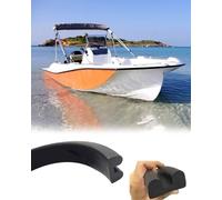 ENHEN U Channel Rubber Edge Boat Trims Black, Flexible Rubber Strip for Hull Edging Sealing Weatherproof, Prevents Scratches and Damage During Docking(6x2cm (2.4x0.8in),L100cm (39.4in))