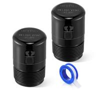 Enhon 1-1/2 Inch NPT ABS In Line Vent, Diaphragm RV Air Admittance Valve for Under Sink Vent with PTFE Thread Seal Tape, Easy to Install(2 Pcs)