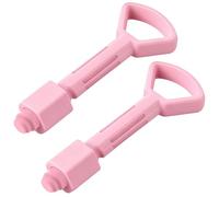 Enhon 2 Stück Ersatzkupplungsstift für Big Bobby Car Classic, Anhängerkupplungsstift, Zubehör für Kinderfahrzeuge, Hochwertiger Kunststoff,Pink