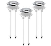 Enhon 3 Pack 48mm Toilet Tank Buttons, Flush Valve Dual Push Button Replacement Adjustable, Compatible with Glacier Bay Aquasource, American Standard, Twfords, Armitage Shanks, Geberit