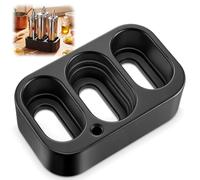 Enhon 3 Slot Pasta Attachment Holder Compatible with KitchenAid KSMPRA 3 Piece Pasta Roller and Cutter Set, Stand Mixer Attachment Organizer with Cleaning Brush Slot