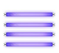 Enhon 4Pack T8 F10W Fly Killer Replacement Bulbs 13in UV Light Bulb Tube for 20W Electric Fly Insect Killer/Bug Zapper/Mosquito Killers, Indoor Bulb T8 UV Lamp Tube