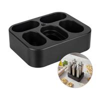 Enhon 5 Slot Pasta Attachment Holder/Stand, Compatible with KitchenAid KSMPDX 5-Piece Pasta Deluxe Set and KSMPRA 3-Piece Roller & Cutter Set, Stand Mixer Attachment Organizer with Cleaning Brush Slot