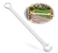 Enhon Patio Door Holders to Stay Open, French Door No Drill Elastic Restraint Strap for Holding Patio Doors Open Ventilation Aid and Pet Access Solution for Dogs & Cats(1 Pack,White,34cm)