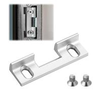 Enhon Replacement Piece Type 115 for Strike Plates, 46 x 14, 4 x 9 mm, Adjustable Strike Plates, Replacement Piece, 32 mm Screw Hole Spacing, Screw On Piece for Standard Door Opener, Quality Metal