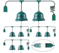 Enhon - Set of 4 Christmas Tree Spinners - Ponytail Design with Connectable Plugs and Cord - Christmas Tree Baubles Design, Patent (4 Spinning Motors)