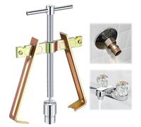 Enhon Tap Handle Puller, Compression Sleeve Puller Tool with 1/2" Compression Sleeve Removal Adapter, Adjustable Handle Sleeve Puller, Corroded and Frozen Supply Stops