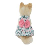 ENHVNYZA Dog Clothes Girl Dresses Floral Puppy Pet Cat Princess Bowknot Cute Summer Outfits-pink S-s