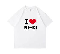 ENHYP-E.N T-Shirts 2024UNTOLD Support Tees Unisex JUNGWON HEESEUNG JAY JAKE SUNGHOON SUNOO NI-KI(White-8,S)