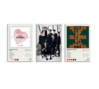Enhypen Album Cover Limited Edition Posters (Set of 3) Unframed 8inch X 12inch(20 X 30cm) Room Aesthetic Scannable Song Code Music Posters