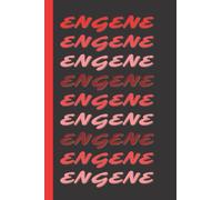 ENHYPEN ENGENE Journal: Black / Red / Red Gradient text / ENHYPEN ENGENE Journal