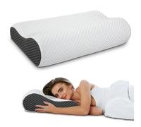 Enighs Cervical Memory Foam Pillow for Neck, Grey