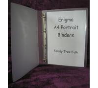 Enigma A4 Portrait Polypropylene Archival Binder Wide 84mm Spine