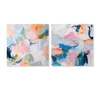 Enigma in Paint Collection Canvas Print Sunset Wall Art Set by Art Remedy, Gallery Wrapped, 20 x 20