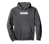 Enigma Pullover Hoodie, Adult Unisex, Dark Heather Grey, M