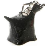 enigma supplies Handcrafted Ceramic Greyhound Figurine - Elegant Home Decor Accent (Black)