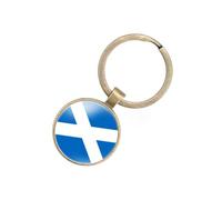 EnigmaGlow World Most Countries Flag Keyring Key Chain Zinc Alloy Keychains Daily Keychain Home Car Keys for Men Women, Scotland, 2.1inch