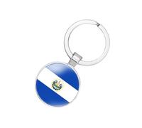 EnigmaGlow World Most Countries Flag Keyring Key Chain Zinc Alloy Keychains Daily Keychain Home Car Keys for Men Women, El Salvador, 2.1inch