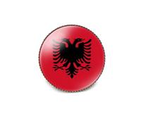 EnigmaGlow World Most Countries Single Pin Brooch Badge United States and Other Countries Cross Friendship Pin Badge for Men Women, 1 inch（25mm）Round, Metal, resin