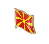 EnigmaGlow World Most Countries Single Pin Brooch Badge United States USA America and Other Countries Cross Friendship Pin Badge for Men Women, 0.8x0.7inch(19x18mm), Metal, resin