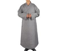 Enigmaire Buddhist Monk Robes,Winter Monk Buddhist Clothes,Winter Temple Thickened Buddhist Monk Jacket,Unisex Monk Kung Fu Robe Costume,Comfortable,for Home Wear,meditation,chanting,practice,etc