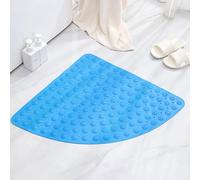 Enigmaire Corner Shower Mat,Quadrant Sector Safety Mats,Shower Mats For Inside Shower,Triangle Shower Mats,Fan-shaped,Massage,Non Slip,Washable,Anti-Bacterial,Anti Mould,For Inside Shower