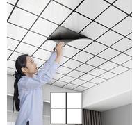 Enigmaire Pvc Ceiling Panels,self Adhesive Ceiling Tiles,drop Ceiling Tiles Pvc Sheet,ceiling Cladding,Flexible And Crack-Resistant,Easy To Cut,waterproof,Washable,For Residential/Bathroom/Kitchen