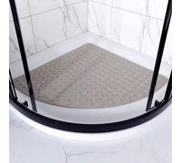 Enigmaire Sector Bath Mat,Corner Shower Mat,Rubber Bath Mat For Corner Shower,Bath Mat Non Slip,Anti-Bacterial Suction Mat,Fan-shaped,Anti Mould,Washable,Triangular,Quick Dry,For Bathroom And Toilet