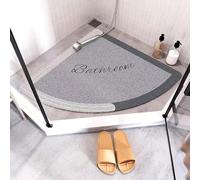 Enigmaire Sector Loofah Shower Mat,Corner Shower Mat,Triangle Shower Mats,Quadrant Sector Safety Mats,Anti Mould Shower Mats,Bath Mat Non Slip,Anti-Bacterial,Washable,Quick-Drying,For Bathroom Floor