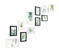 Enigmaire Stairs Decor Photo Frames,Photo Collage Set Wall Frame,Stairwell Gallery Wall Frame Set,Ladder Picture Frames,Stair Picture Frame Collage,Solid Wood,For Living Room Decor