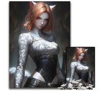 Enigmatic Red WarriorJigsaw Puzzle 1000 Pieces Paper Puzzles Perfect for Family Fun on Christmas Thanksgiving Birthdays Easter 1000 PCS(38x26cm)