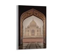Enigmatic Taj Mahal Canvas Poster Wall Art Decor Print Picture Paintings for Living Room Bedroom Decoration 12x18inch(30x45cm)