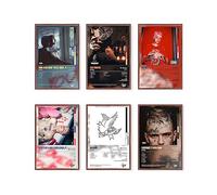 Enimoud Rapper Lil peep Posters Music Album Cover Posters for Room Aesthetic Print Set of 6 Wall Art for Girl and Boy Teens Dorm Decor 8x12 inch Unframed