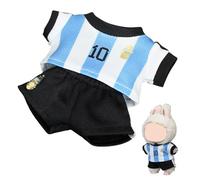 ENIXWH Clothing Set for doll 17 cm Dolls Football Jerseys Summer Clothing for Football Fans (Doll Not Included) (Blue)