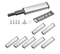 EnixwH Pressure Door Opener, Pack of 8 Magnetic Catch Push to Open Door Opener, Cabinet Door Damper Opener Pressure, Push Open Magnet Tip On, Pressure Door Opener Cabinet for Cabinet Doors, Bookcases,