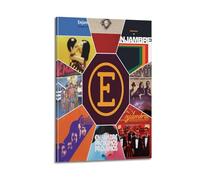 Enjambre Print Album Cover Signed Limited , Music Album Cover ,Pop Hip Hop Rap Singer Star Music Poster Aesthetic Canvas Wall Art for Girl And Boy Teens Dorm Decor 24x36inch(60x90cm) Frame-style