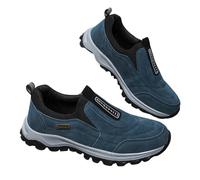 Enjerr Orthopedic Shoes, Enjerr Orthopedic Shoes Men, Slip-Onoutdoor Sneakers，Non-Slip, Usefor Hiking Travel Work (Dark Blue,7.5)